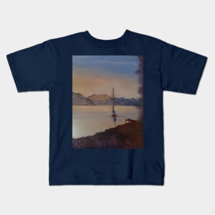 An affair to remember 2 oil painting by Tabitha Kremesec Kids T-Shirt